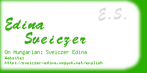 edina sveiczer business card